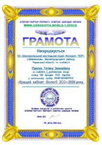 2026-ВЕСНА-ЗСО-БІОЛОГІЯ--КЗ «Шевченківський мистецький ліцей «Колорит» Черкаської обласної ради»